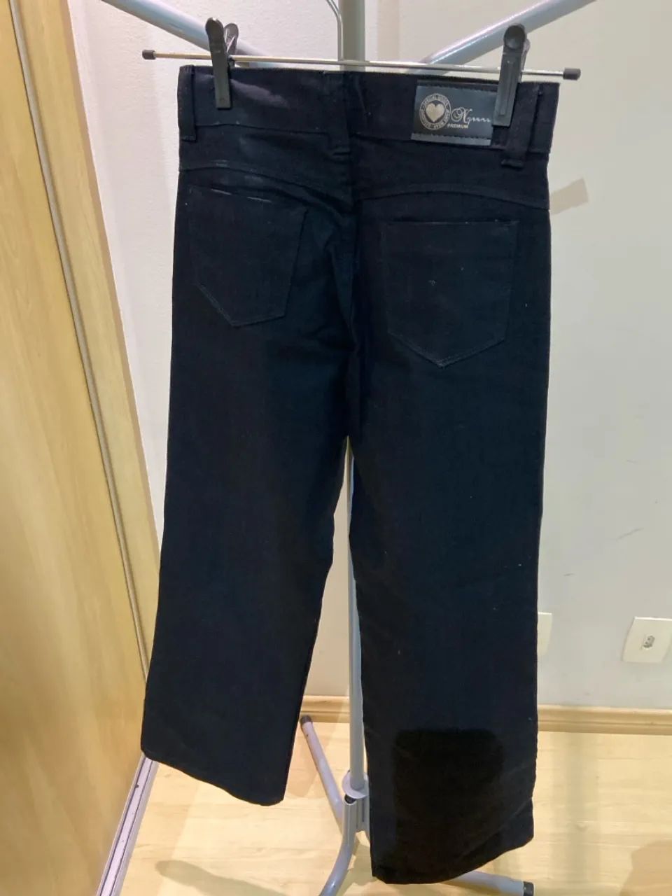 Calça wide leg preta infantil  - Foto 2
