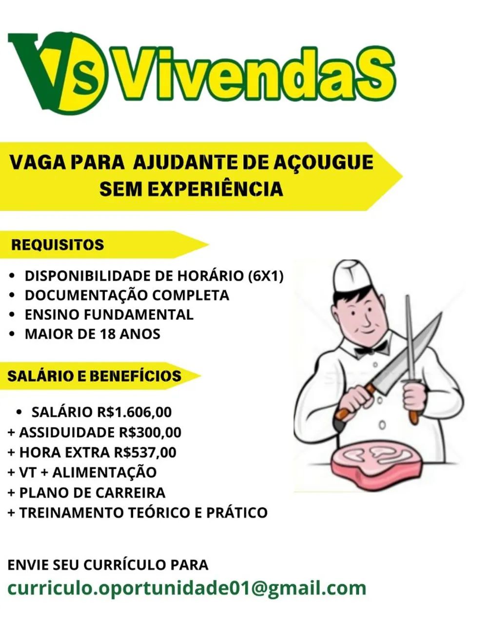 Ajudante de Açougue 