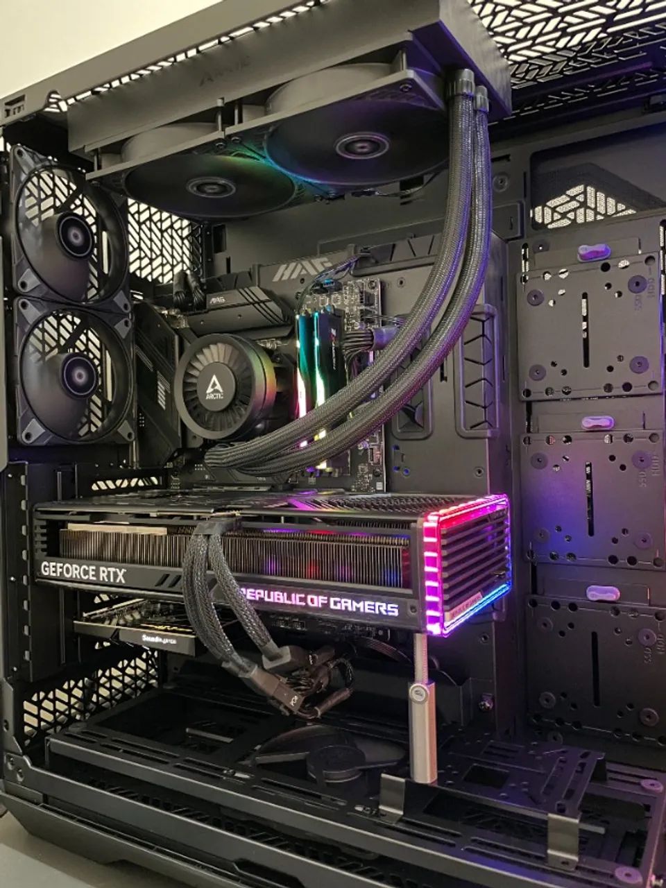 Kit Processador Intel i7 13700K Placa mãe MSI B760 Memória DDR5 com Water ooler - Foto 4