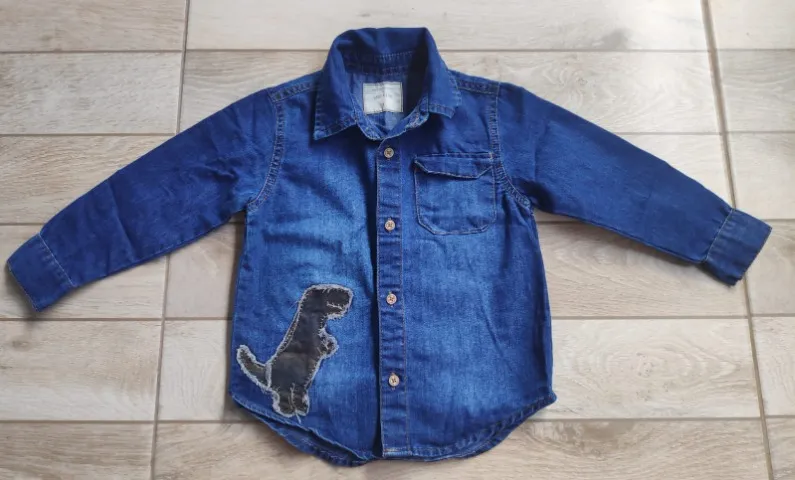 Camisa Jeans C&A 3 anos Seminova