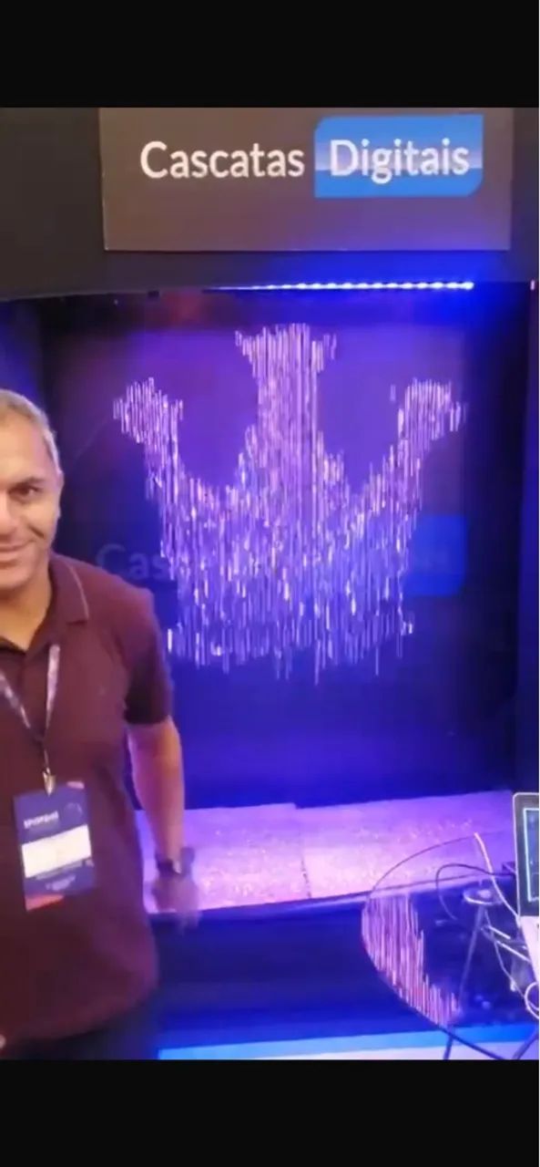 Parede Interativa Digital - Efeito Cascata de água  - Foto 5