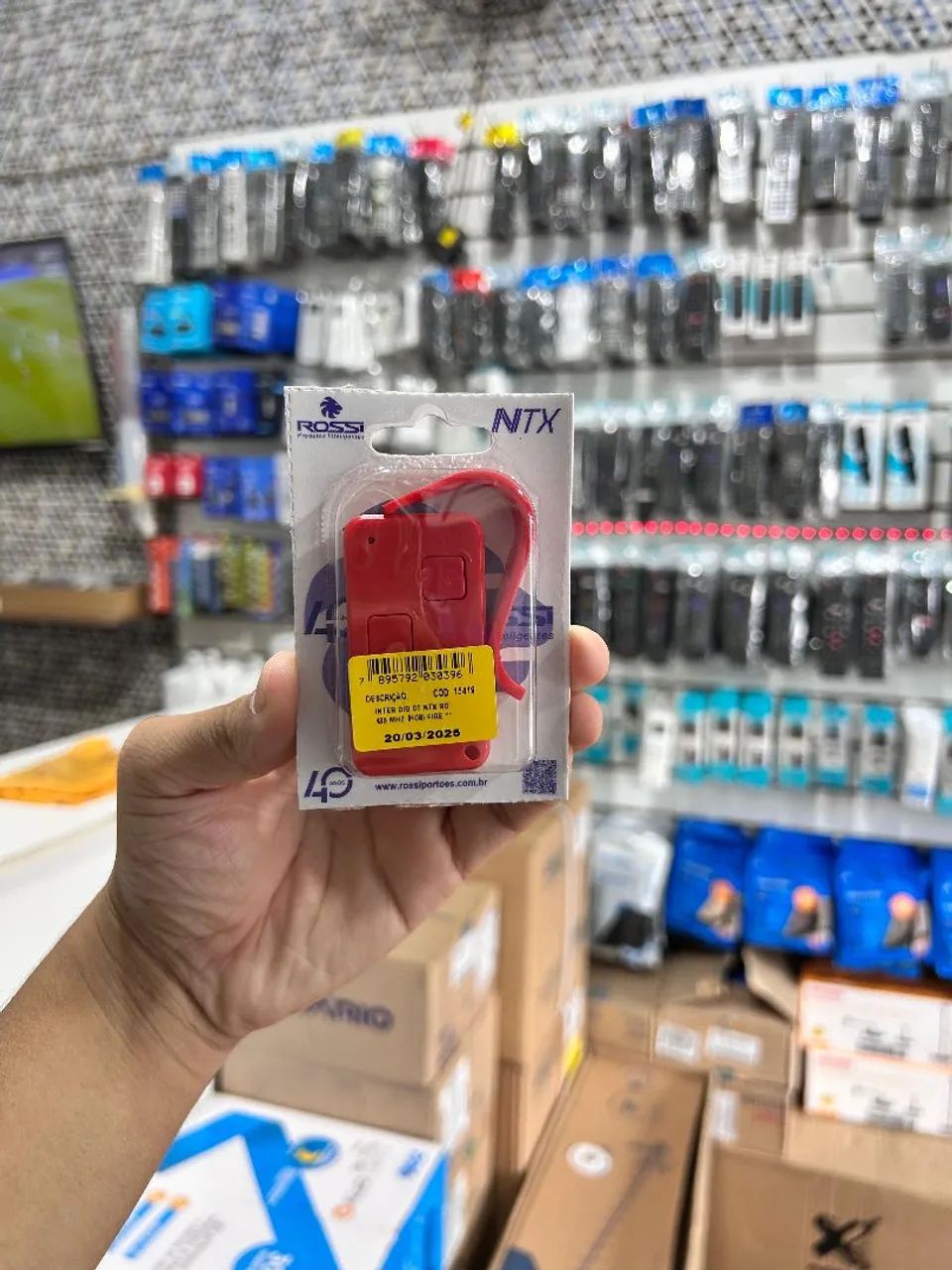 Controle remoto para portão Rossi