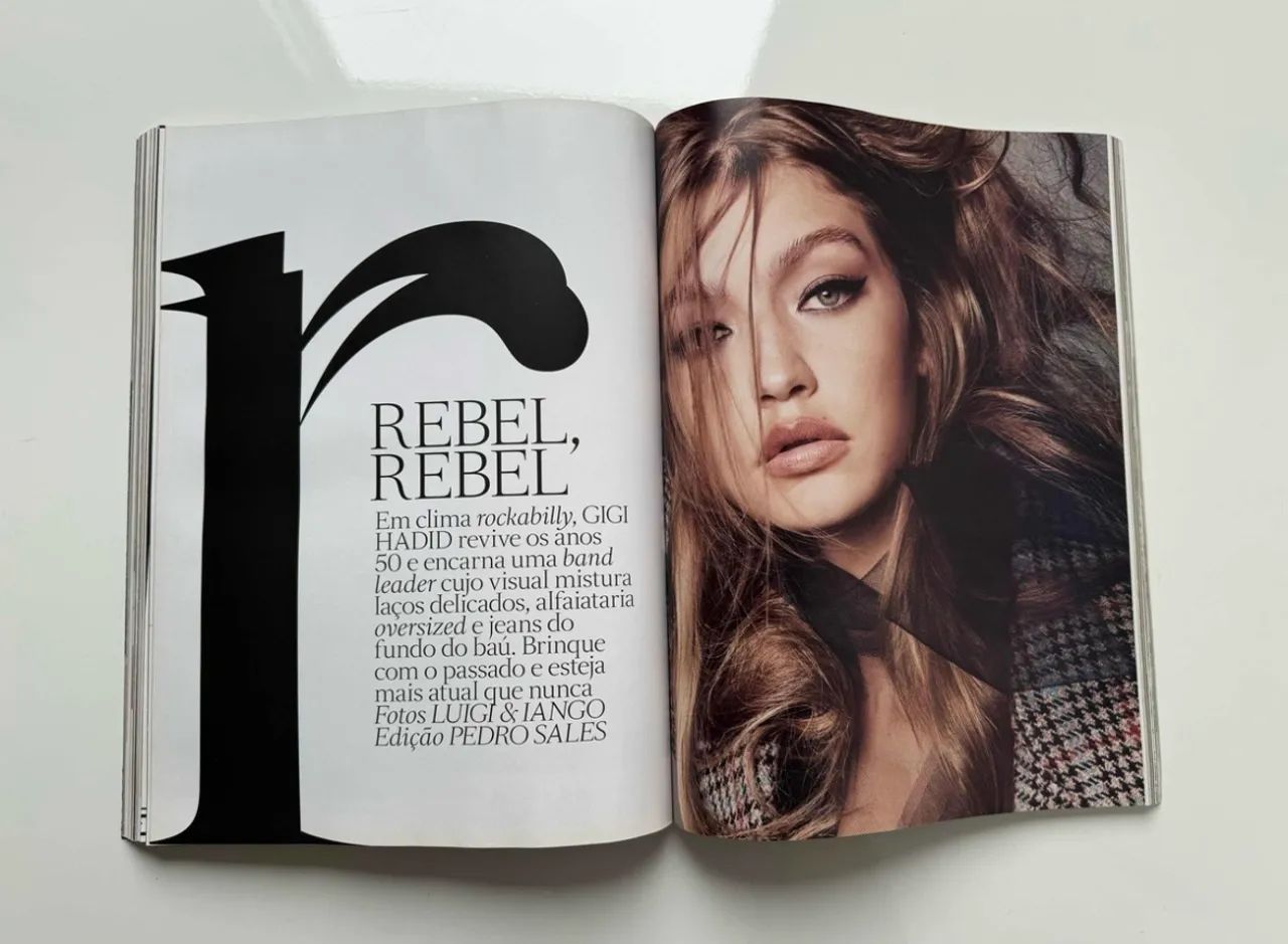 Revista Vogue Brasil Gigi Hadid Setembro 2018 - Foto 4