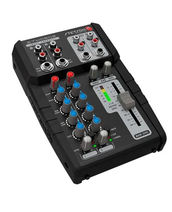Mesa de Som Automotivo Stetsom 12v 2 Canais Stereo Stm0602