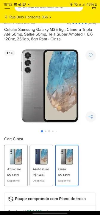 Samsung Galaxy M35 5G - Novo na caixa - Foto 4