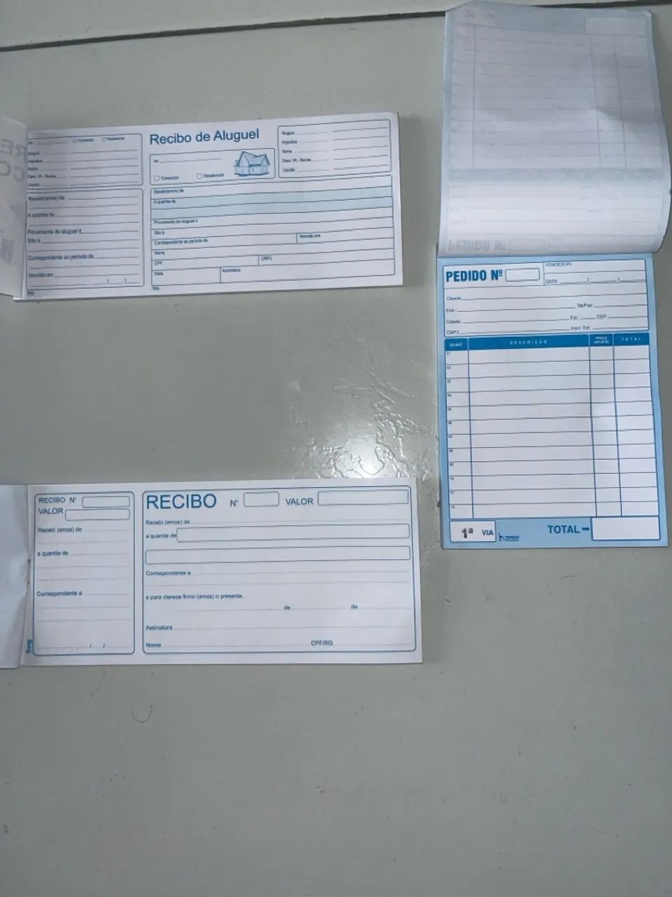 Blocos de Recibo Comercial, Aluguel e Pedido  - Foto 2