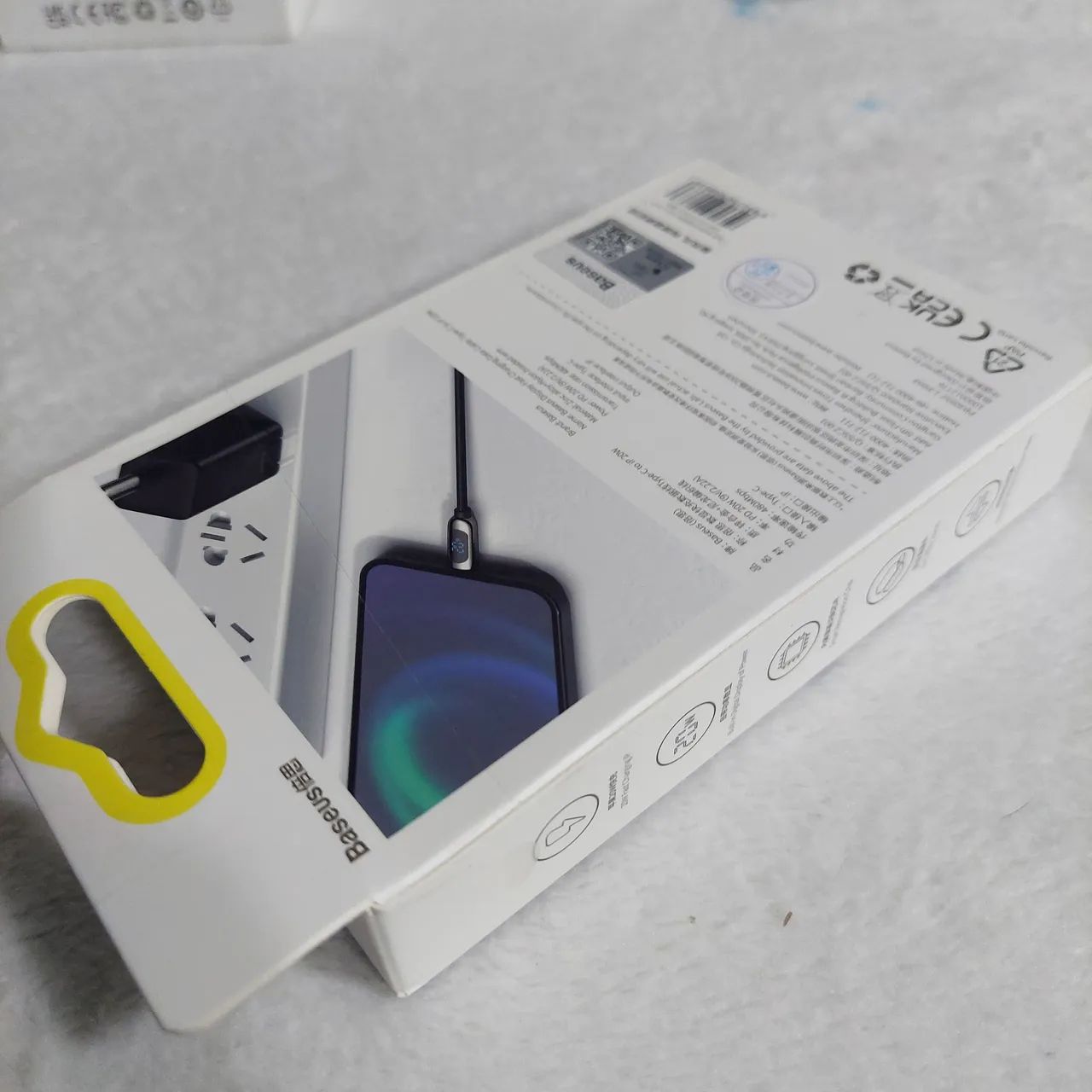 Cabo Baseus 20W PD Tipo C para iPhone - Tela Digital - Foto 5