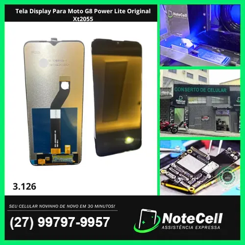 Tela Display Para Moto G8 Power Lite Original Xt2055- Instalação Expressa Em 30 Minutos!