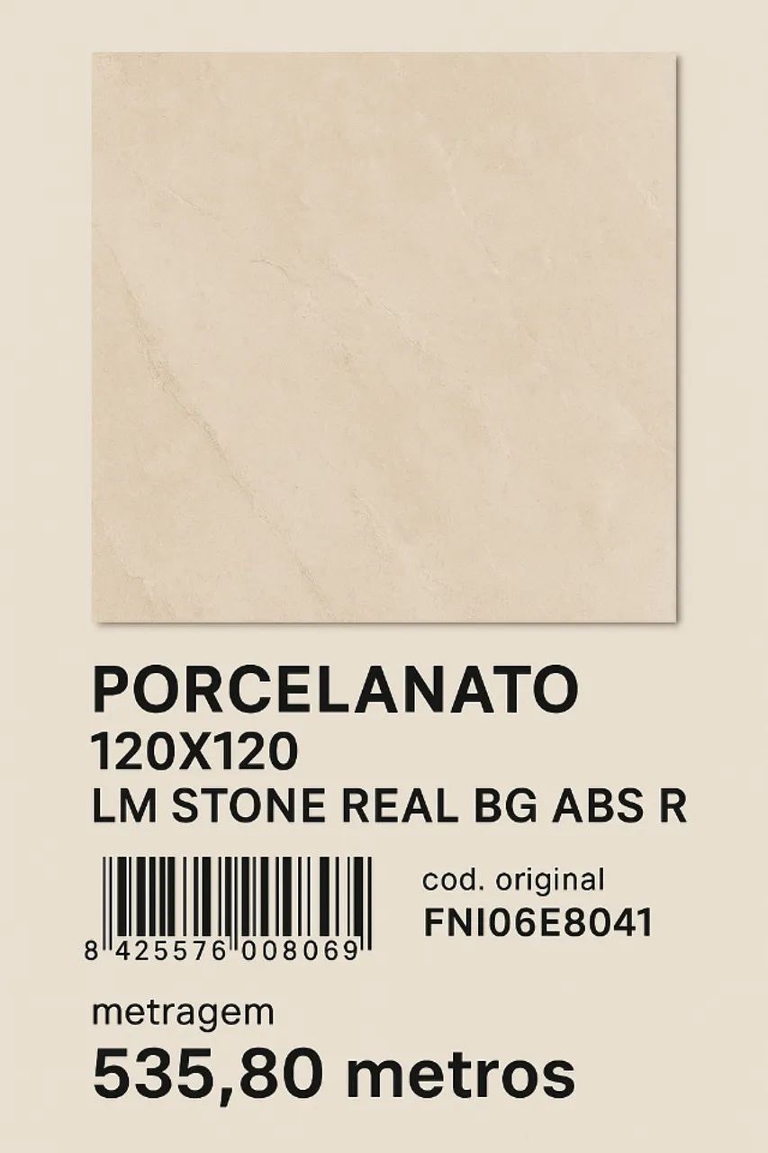 PORCELANATO 120X120 LM STONE REAL BG ABS R Roca Stone Real