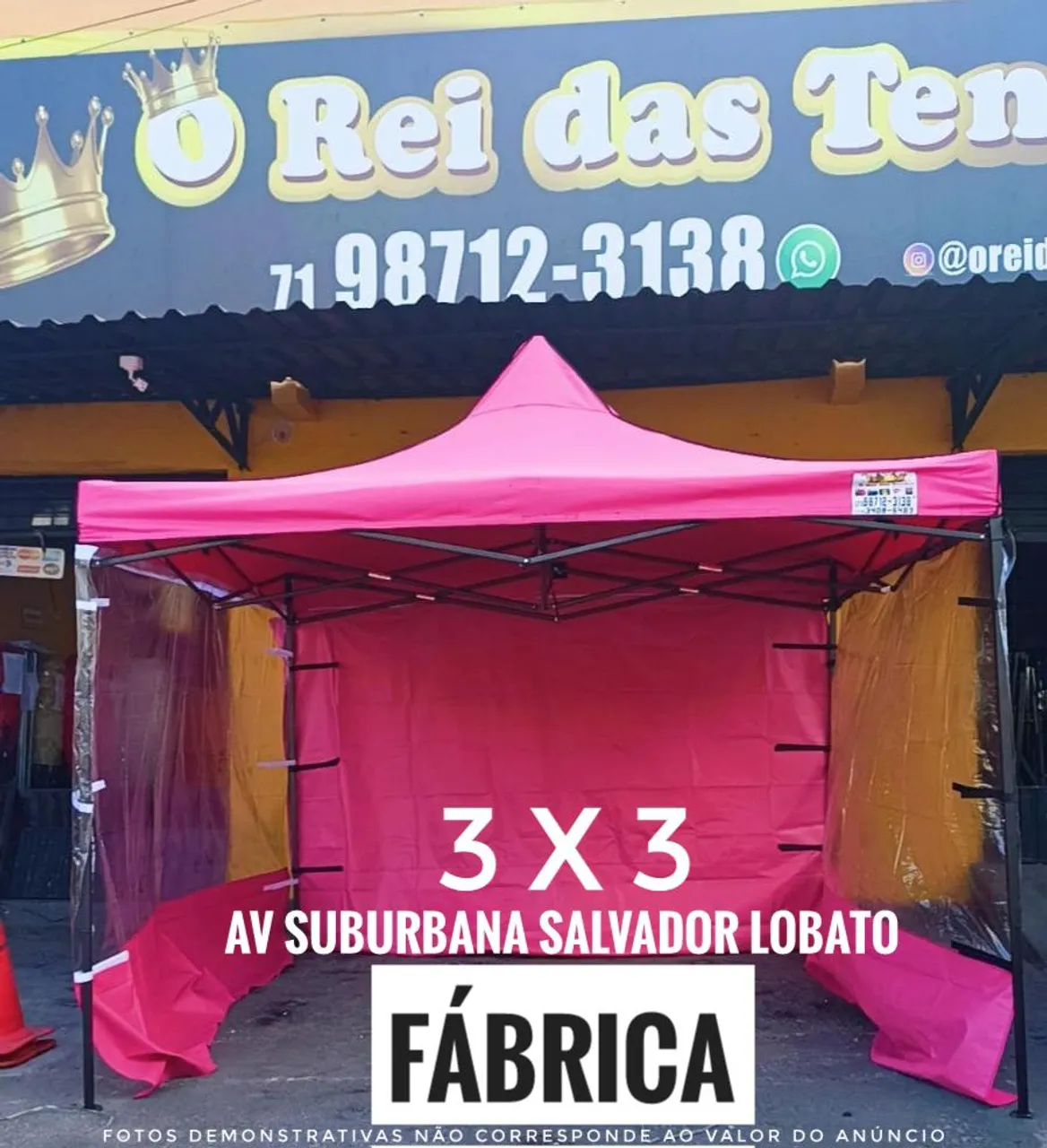Toldo sanfonado monta em 30 segundos padrão prefeitura