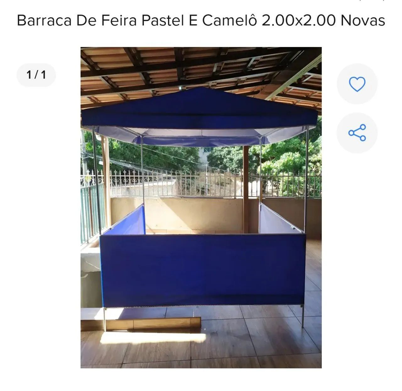 Barraca grande de lanche