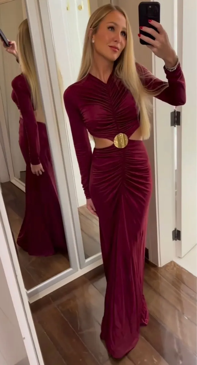 Vestido Megan agilita vinho PP