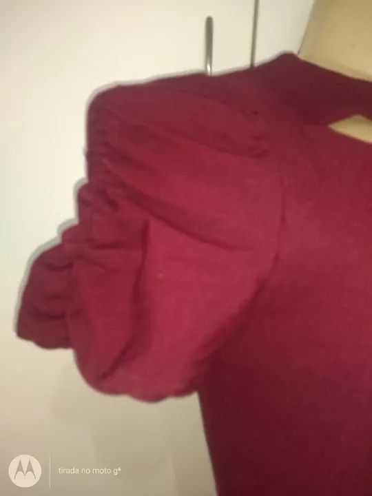 Vestido marsala elegante - Foto 4