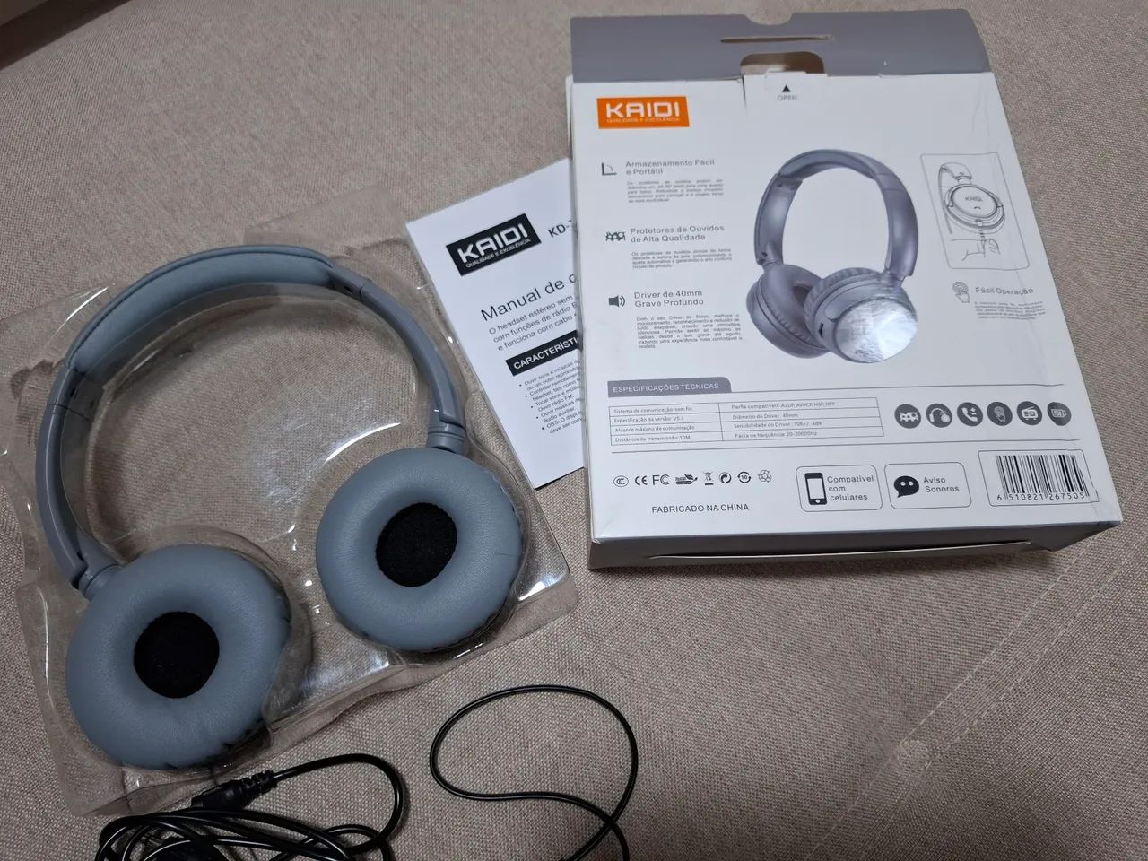 Headset Kaidi KD-750  - Foto 2