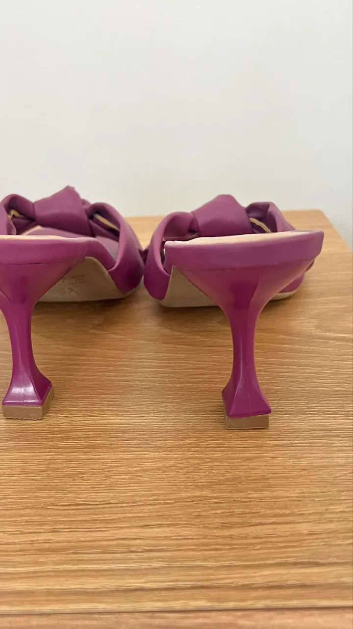 Tamanco roxo/ fucsia - Foto 4