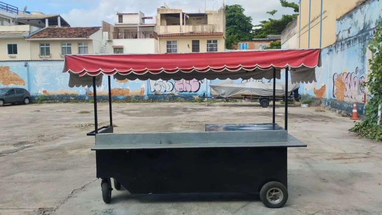 Carrinho de lanche com toldo - Foto 4