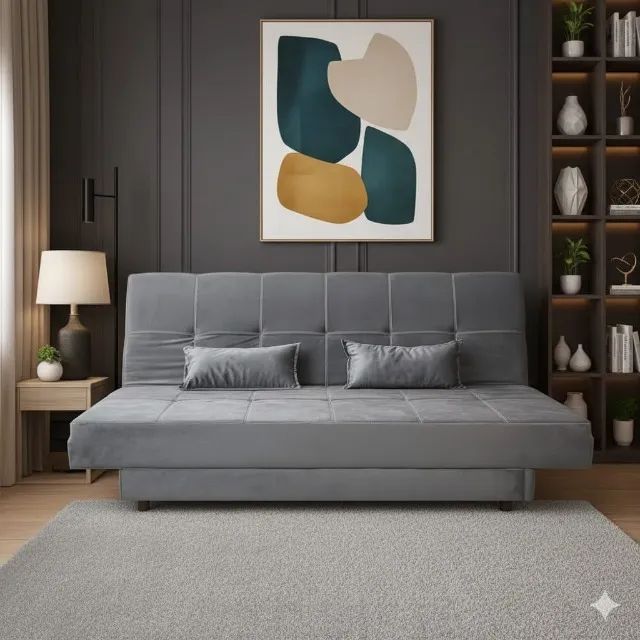 Sofá Cama Max Grafite (DISPONIVEL EM NOSSO ESTOQUE)