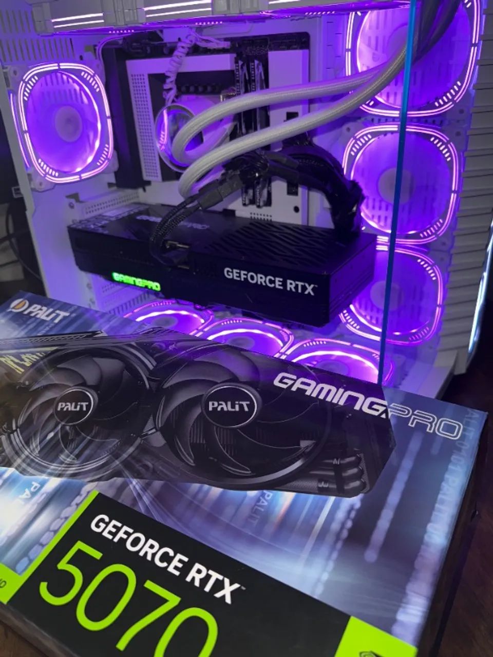 PLACA DE VÍDEO RTX 5070 GAMING PRO - PALIT - GDDR7 - Na caixa - lançamento  - Foto 3