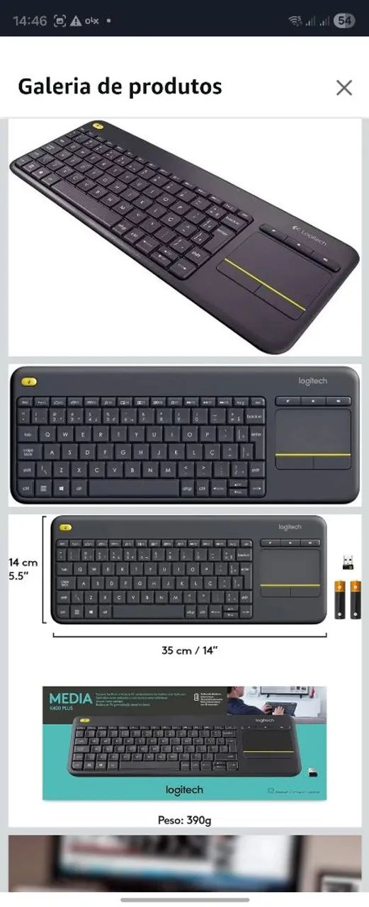 Teclado logística k400+