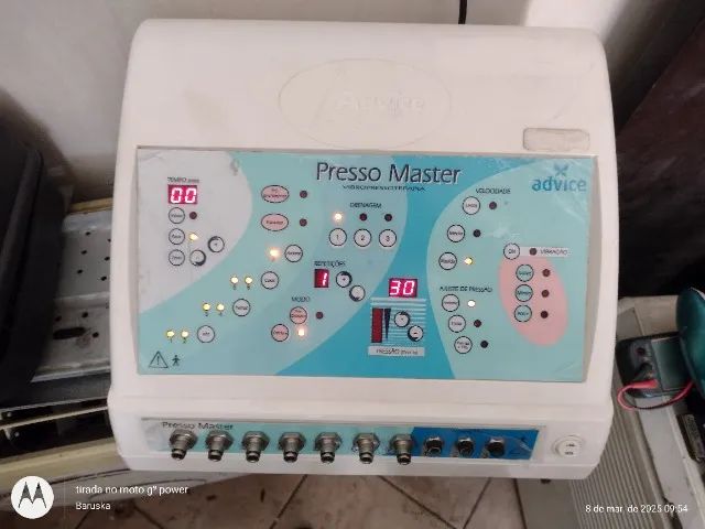 Aparelho de vibropressoterapia Presso master Advice- usado