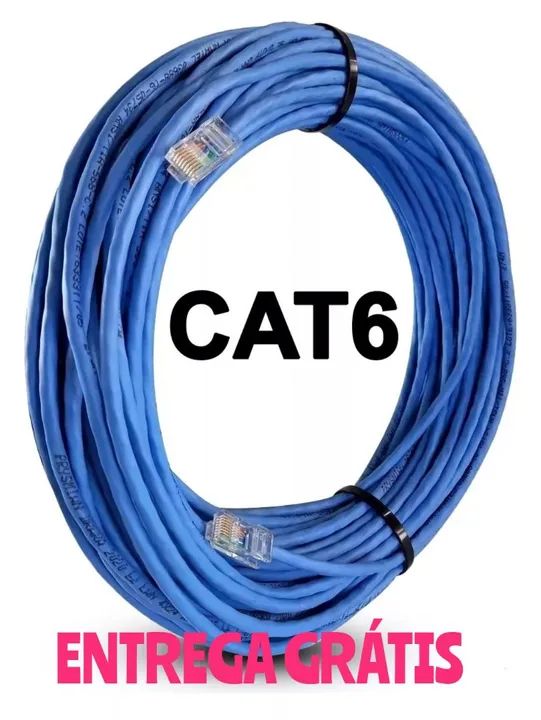 Cabo de rede CAT.5e 100% cobre ENTREGA GRÁTIS 3,5,10,15,20,25,30,40,50 metros  - Foto 6