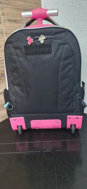 Mochila de rodinha infantil RB holográfica - Foto 5