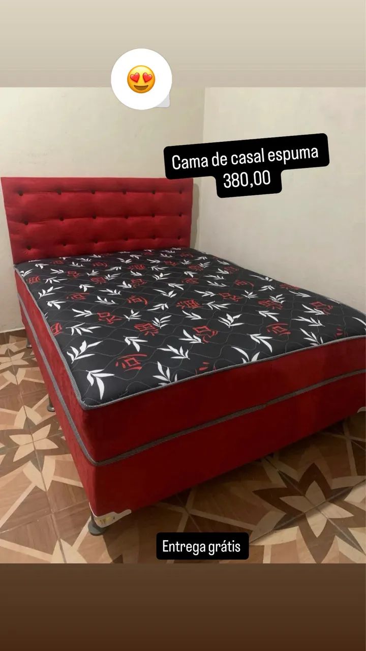 ENTREGA GRÁTIS CAMA DE CASAL 380 