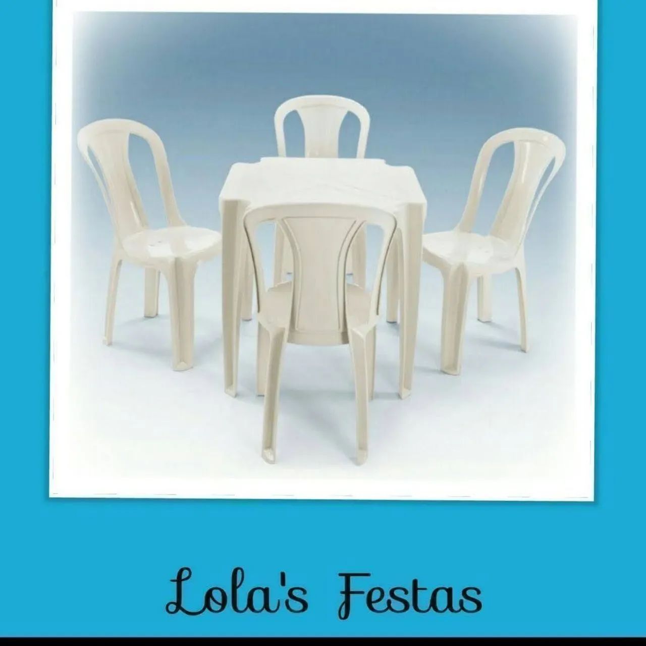 Locação de Mesas e Cadeiras.
