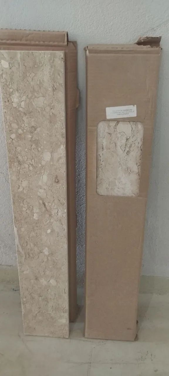 Soleira de mármore travertino 2 unidades 