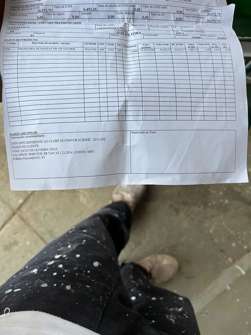 Máquina de Projetar Argamassa NAUBER NR-100 - Foto 2