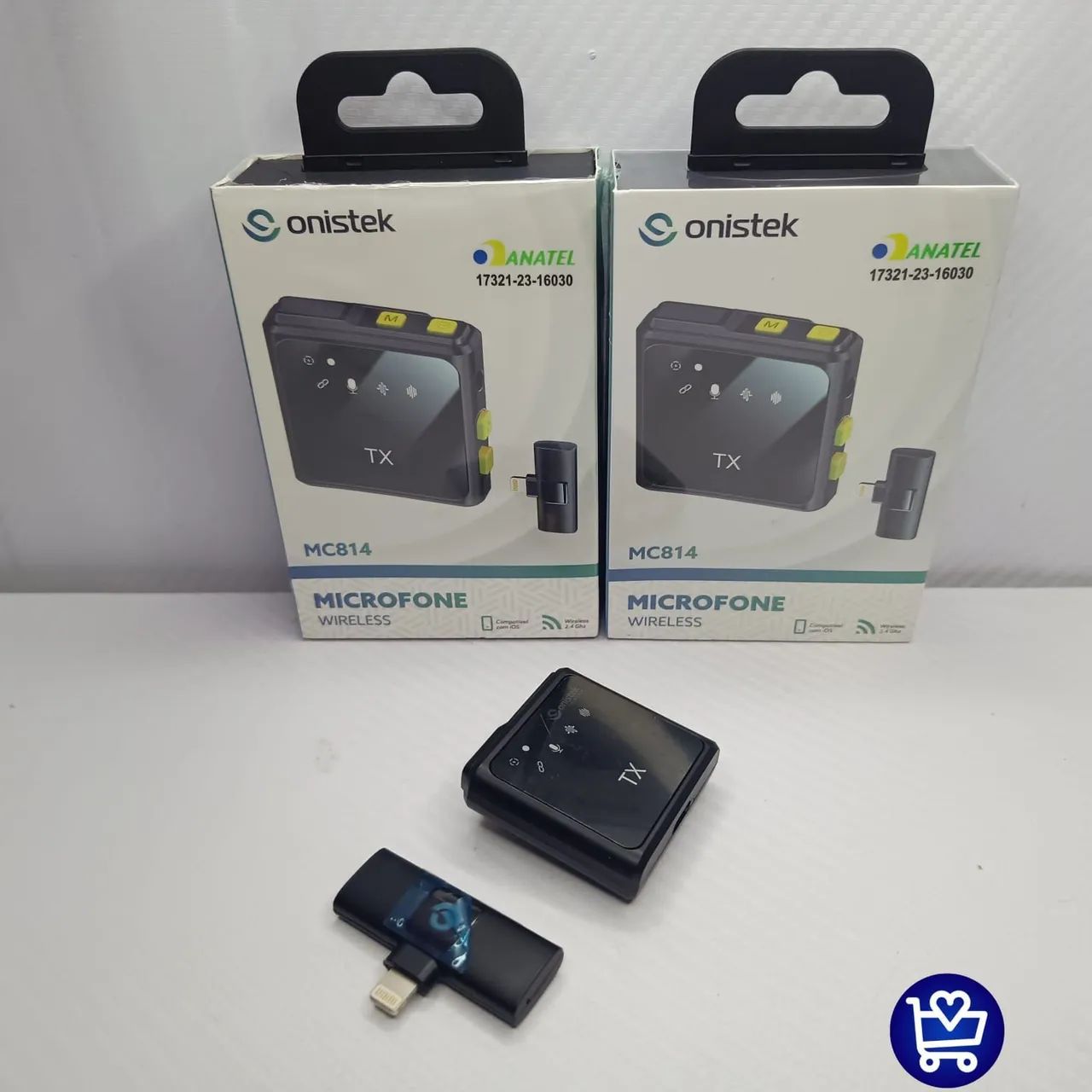 Microfone Sem Fio MC814 para Celular - Gravação de Áudio de Alta Qualidade