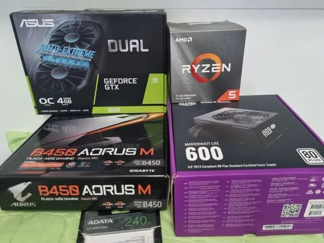 PC Gamer Ryzen 5 3600X | GTX 1650 |TODOS competitivos Full HD 60-120 FPS|Caixas originais - Foto 2
