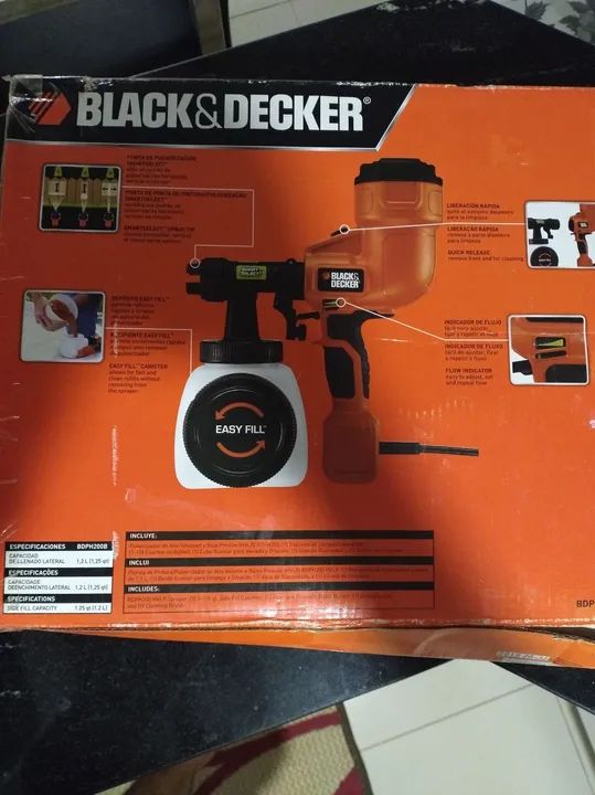 Pistola de pintura Black & Decker Easy Fill - Foto 5