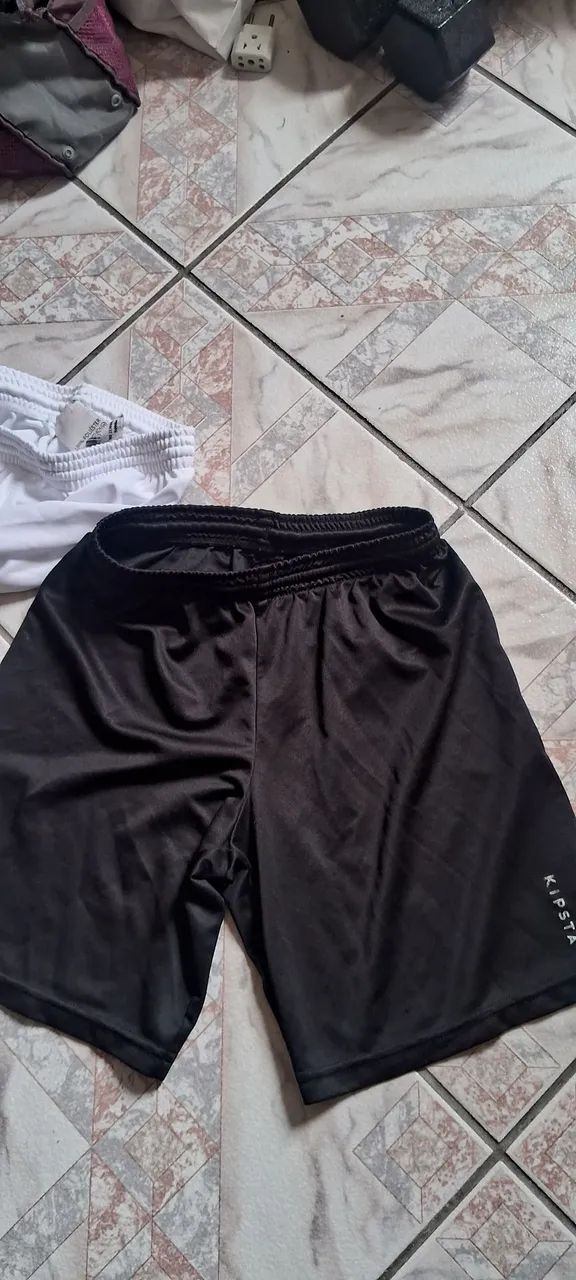 Shorts Esportivo 1Branco e 1Preto - Foto 2