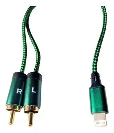 CABO DE AUDIO LIGHTINING PARA 2 RCA 1M TOMATE MCB-042  - Foto 2