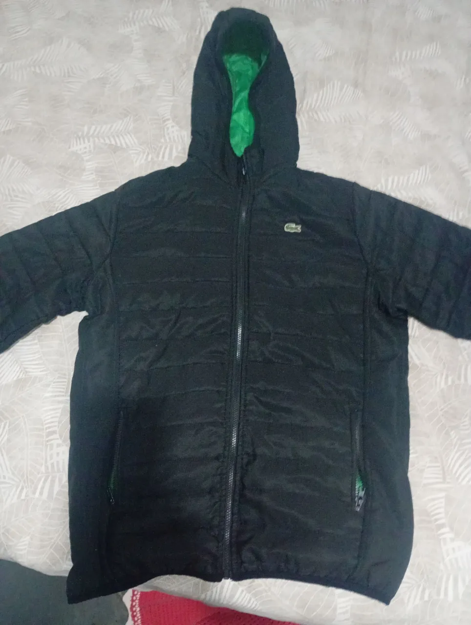 Jaqueta Lacoste Preta com Capuz