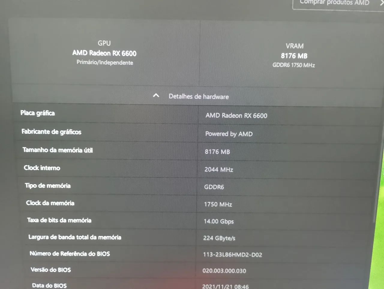 Placa de Vídeo AMD RX 6600 - Foto 4