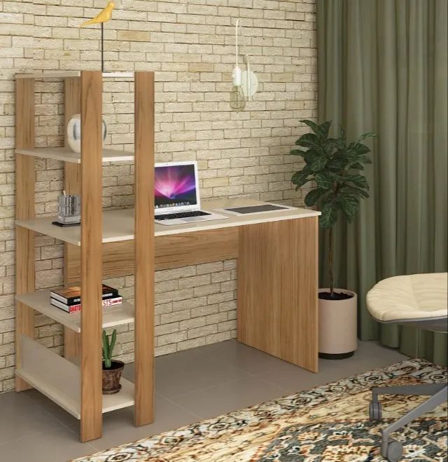 Escrivaninha Match 3 Prateleiras (FAZEMOS ENTREGA DF E ENTORNO)