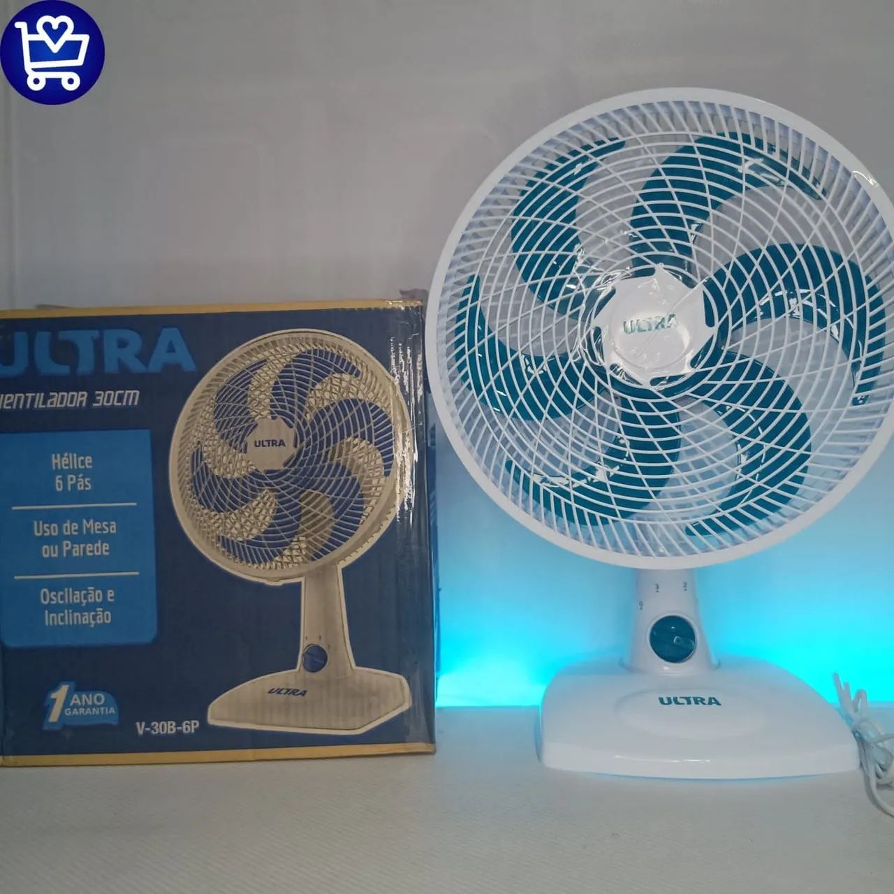 Ventilador de Mesa Ultra - Novo - Foto 2