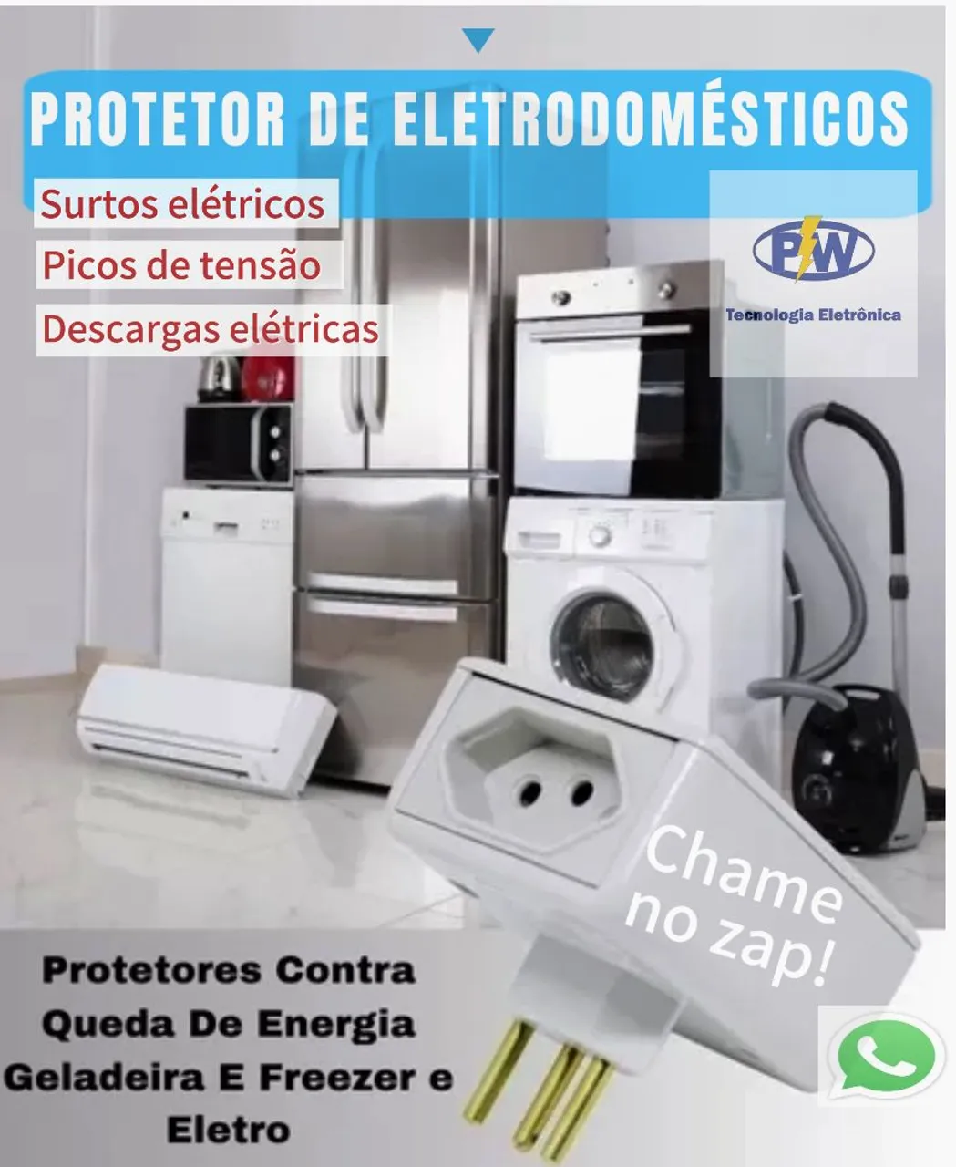 PROTETOR CONTRA QUEDAS E SURTOS DE ENERGIA