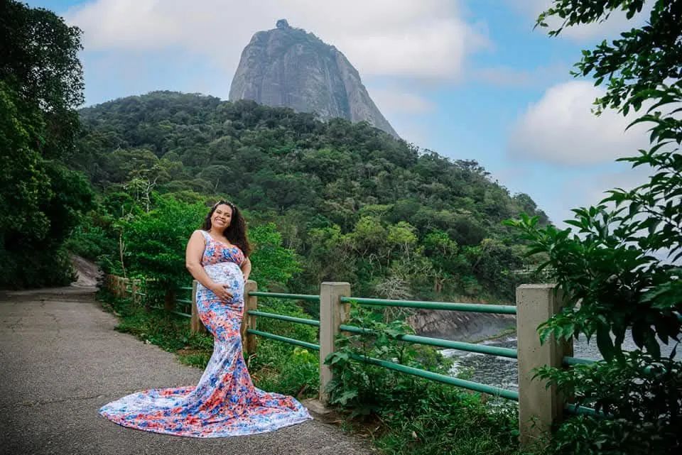 Vestido de Gestante floral - Foto 3