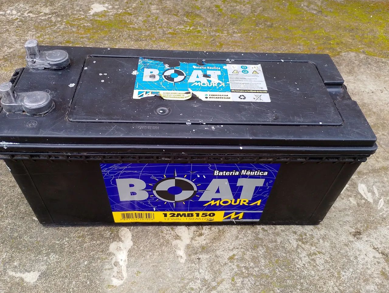 Bateria Náutica Boat Moura 12MB150 12 Volts 150Ah