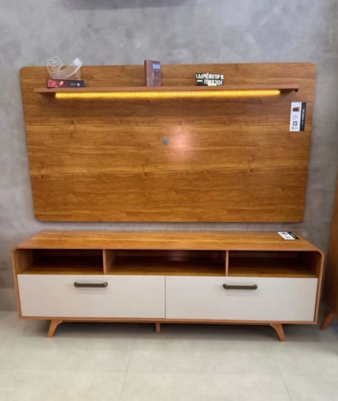 Rack e Painel Crista até 70"- Pronta ENTREGA 