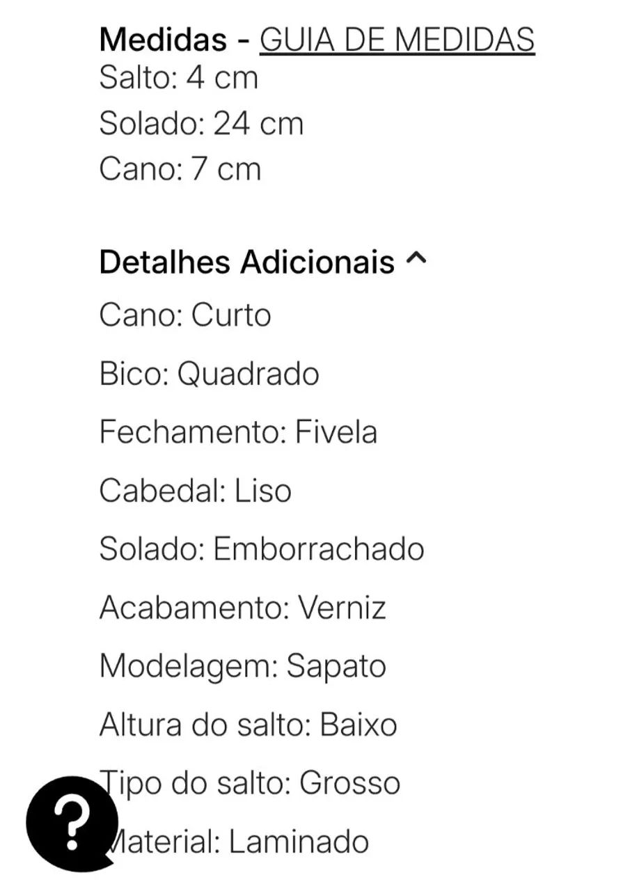 Sapato De Boneca Renner Satinato 35 - Foto 5