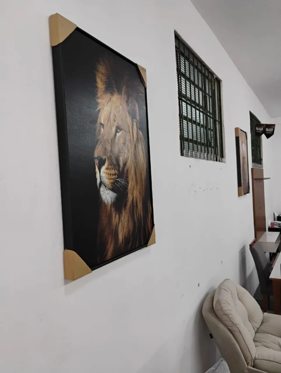 Quadro Decorativo De Leão - Foto 4