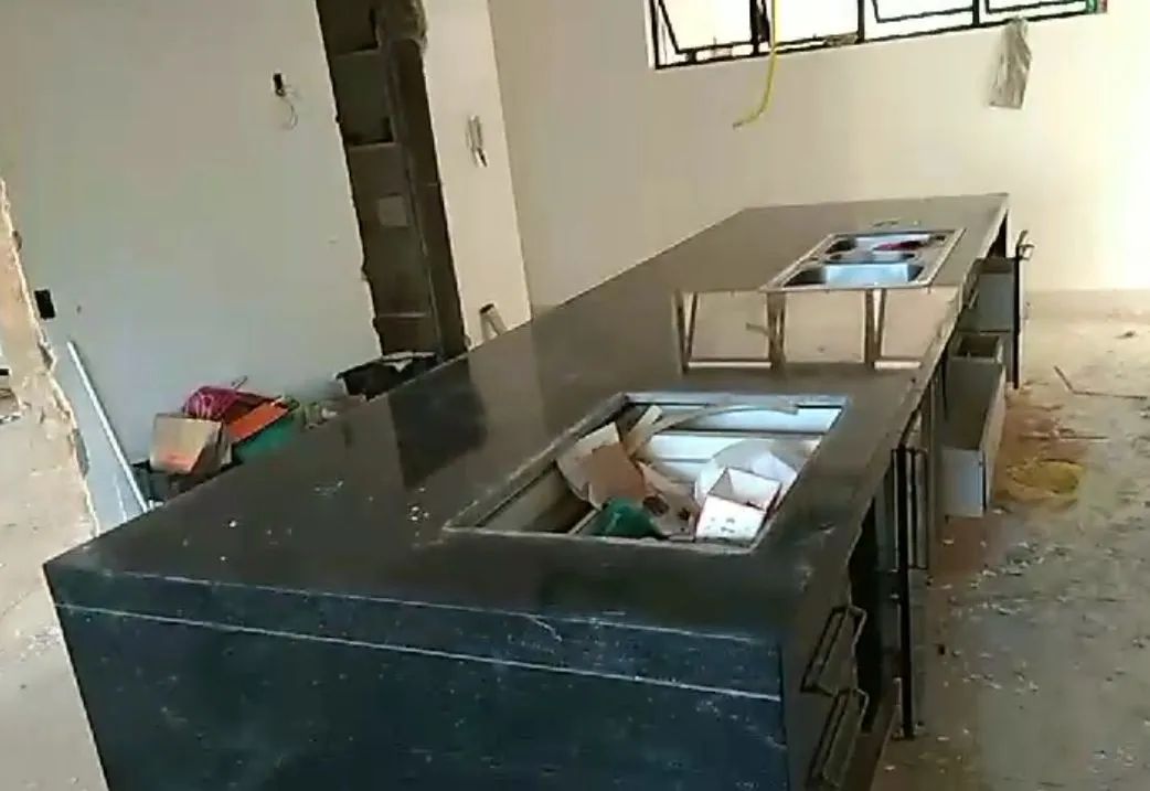 Pia  ilha  de cozinha em aço inox - Foto 6