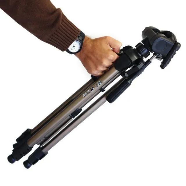 Tripé c/ Bolsa e Engate Rápido WT3770 p/ pessoas até 1,80mts - Weifeng  - Foto 3