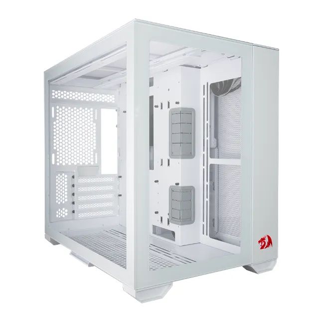 Gabinete Gamer Lian Li O11 Dynamic Mini Redragon Edition White *Sem Fan Led* - WZetta