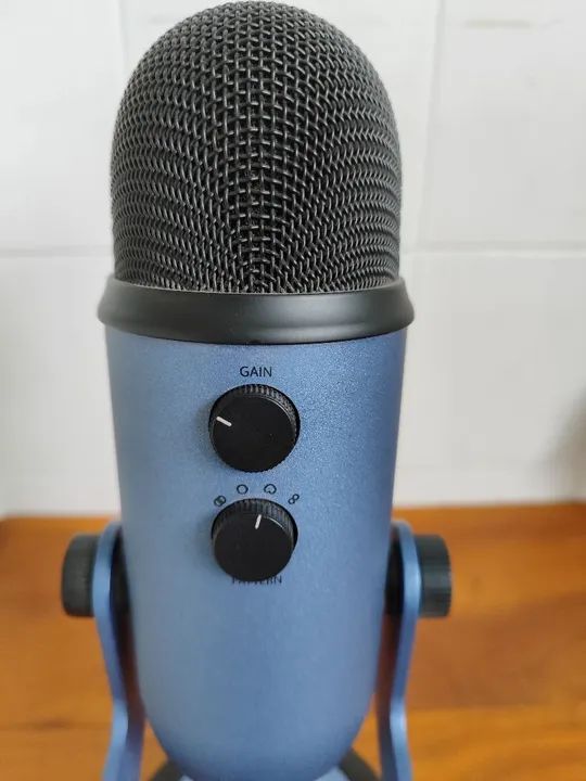 Microfone Blue Yeti USB Azul - Novo - Foto 3
