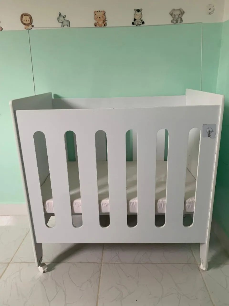 Mini Berço Moisés Júnior Infantil Branco com Colchão  - Foto 2